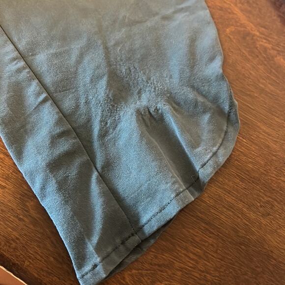 Marine Layer Blue Green Teal Pants Lightweight Pull On Elastic Waist Medium - Picture 10 of 11